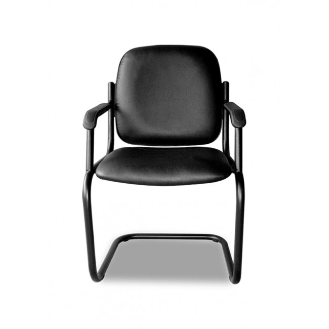 GRP 300 - PVC Leather Visitor Chair with Armrest 